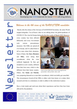 Cover of the 4th issue NANOSTEM Newsletter!